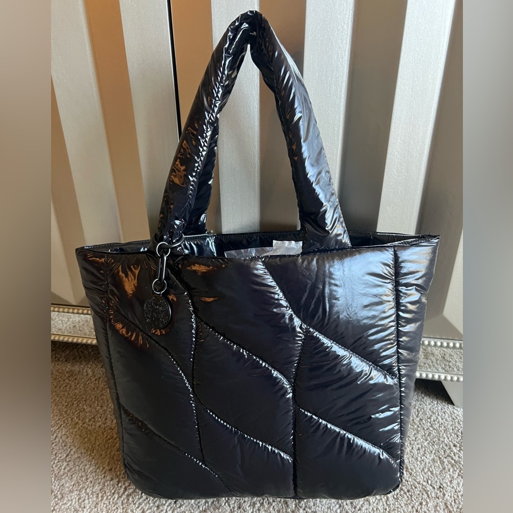 Vince Camuto Black Puffer Tote